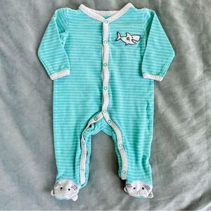 4/$10 - Small Wonders Shark Snap-Up Footie